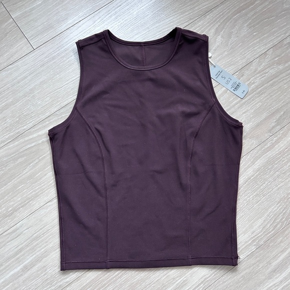 Chocolate Tops - Neiwai Activewear Sleeveless Tank Top - Chocolate Plum